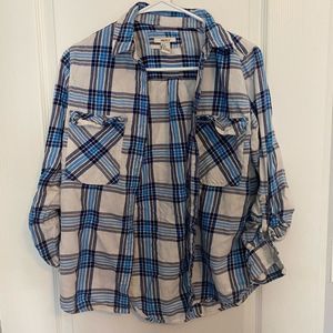 Women’s plaid forever 21 shirt - button down - S